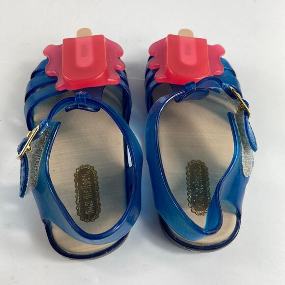 Mini Melissa Blue and Pink Popsicle Sandals - Picture 3 of 12